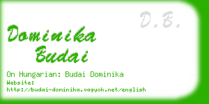 dominika budai business card